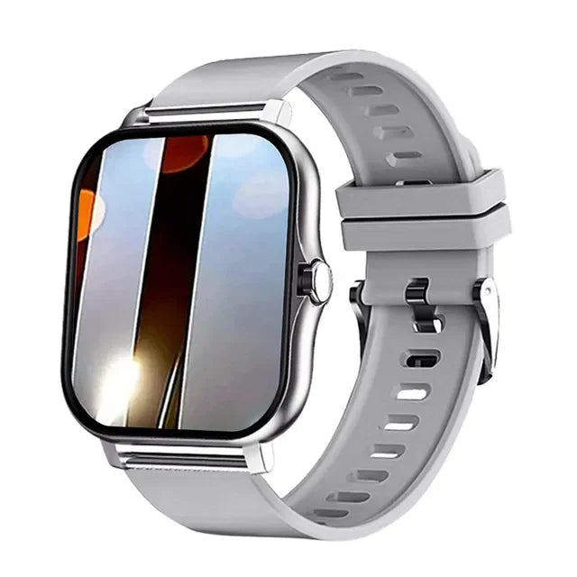 Ansoff 1.83-inch sport smart watch displaying fitness stats, health monitor, waterproof design, wireless call functionality for men and women