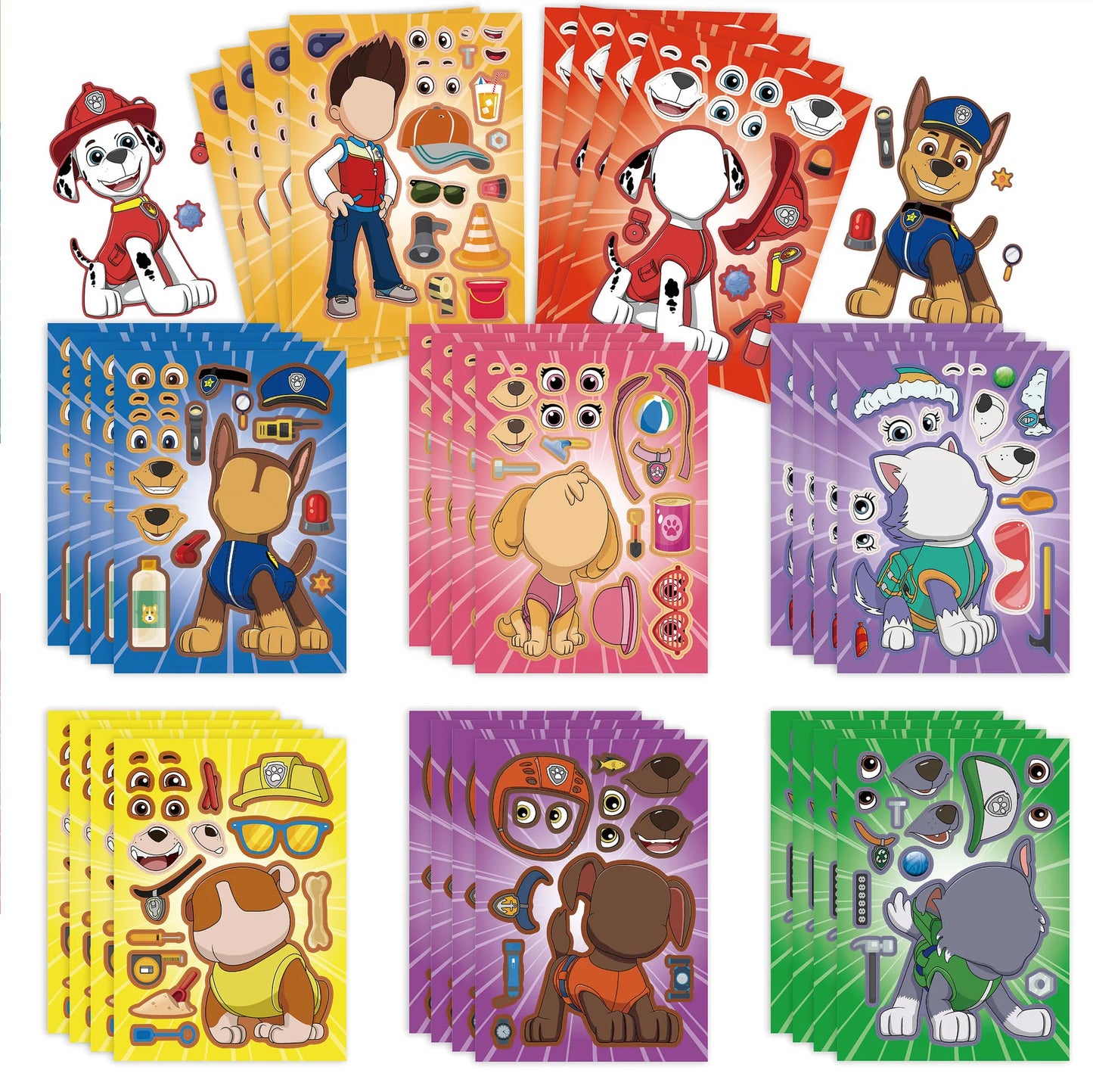 Paw Patrol Birthday Decoration Party Supplies Set Balloons Backdrop Plate Cup Cake Topper Paw Patrol Stickers Banner Party Favor