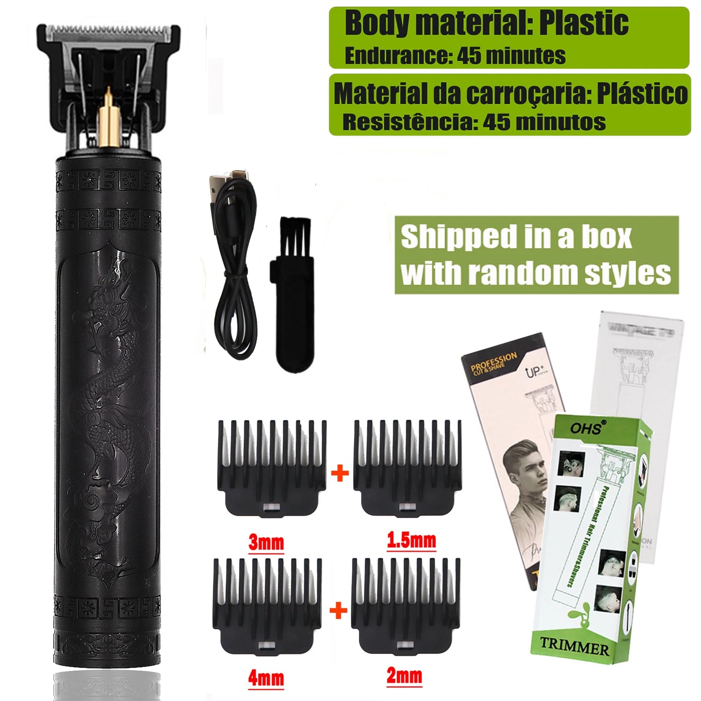 T9 Hair Clipper Repair Beard Shaving Body Hair Trimmer Clippers Electric Machine Men Haircut Machine 0mm Barber Shaver - Acros
