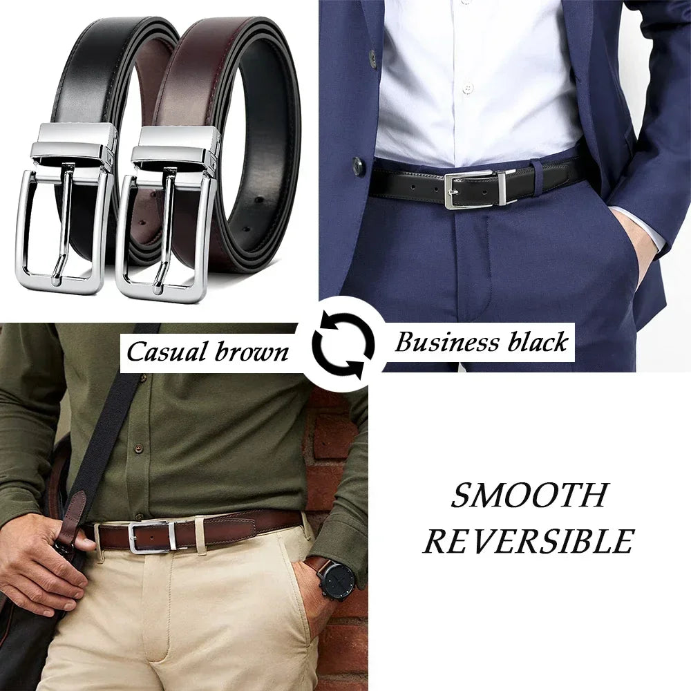 Belts Famous Brand Belt Men Mens Belts Quality Genuine Luxury Leather Belt Business Cowboy Waistband Male Fashion Designe
