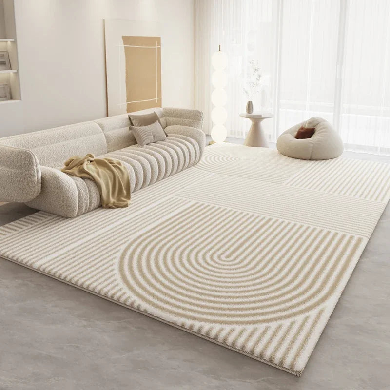 VIKAMA Modern Light Luxury Simple Carpet Soft Non Slip Rug For Living Room Sofa Coffee Table Bedroom Bedside Home Decor