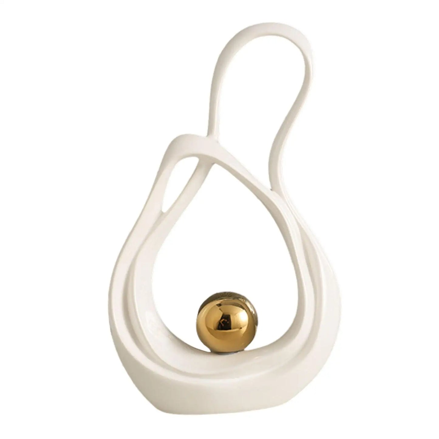 Abstract Art Ceramic Statue Home Decor Abstract Ceramic Figurine Home Accent Ornament for Dining Room Shelf Wedding Centerpiece