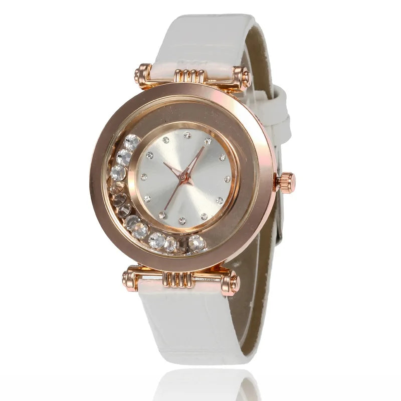Watches for Women Female Luxury Temperament Ladies Watch Leather Belt Watch Analog Quartz Watch Reloj Mujer Montre Femme - Acros