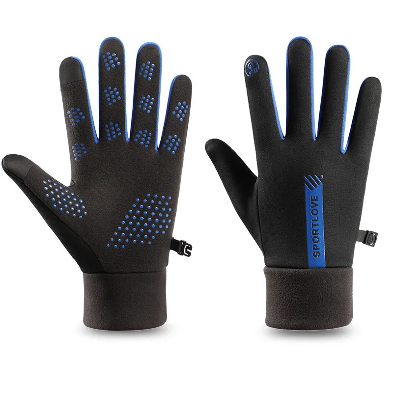 Winter Gloves Women Cycling Bike Thermal Fleece Cold Resistance Wind Waterproof Bicycle Warm Outdoor Running Skiing Mittens - Acros