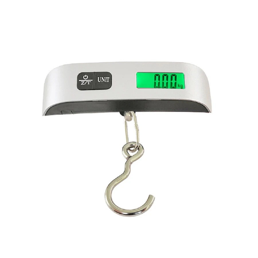 Portable Scale Digital LCD Display 110lb/50kg Electronic Luggage Hanging Suitcase Travel Weighs Baggage Bag Weight Balance Tools - Acros