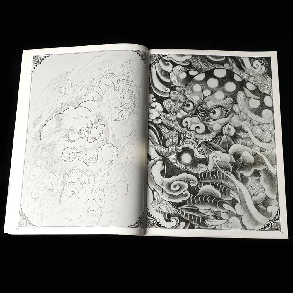 Tattoo Book Design for Body Art, God Monkey, Snake-like Worship, Crane, Permanent Makeup, Tattoo Supplies and Accessories, A4
