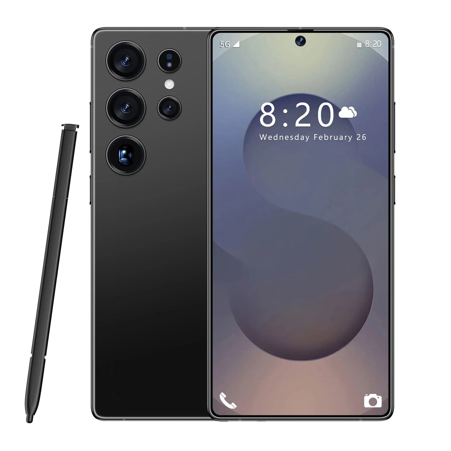 S25 Ultra Smartphone 7.3 Inch OLED HD Beauty Screen Unlocked Dual SIM 5G LTE 108MP Global Version New OEM MTK Processor