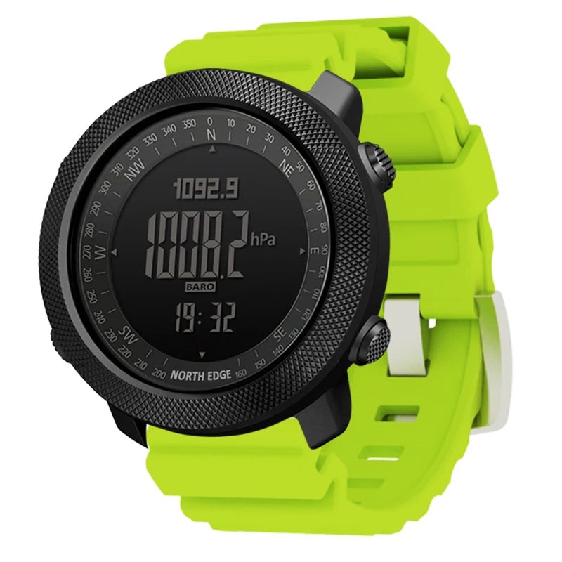 NORTH EDGE Men's sport Digital watch Hours Running Swimming Military Army watches Altimeter Barometer Compass waterproof 50m - Acros