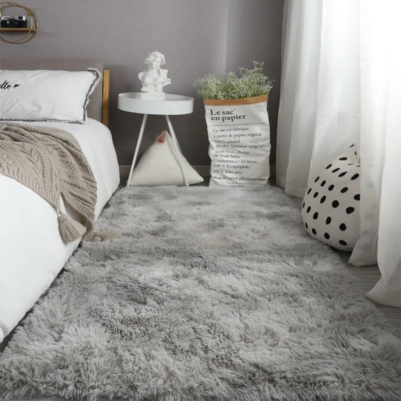 Extra Large Nordic Furry Carpet Hall Carpets On The Floor Nursery Children Room's Non Slip Rugs Bedroom Home Decor Washable Mats