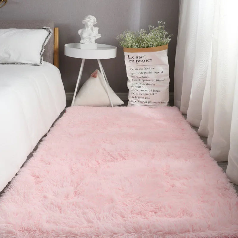 Extra Large Nordic Furry Carpet Hall Carpets On The Floor Nursery Children Room's Non Slip Rugs Bedroom Home Decor Washable Mats