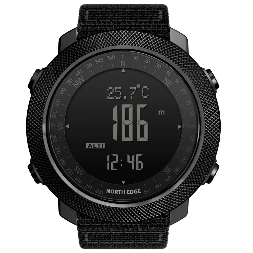 NORTH EDGE Men's sport Digital watch Hours Running Swimming Military Army watches Altimeter Barometer Compass waterproof 50m - Acros