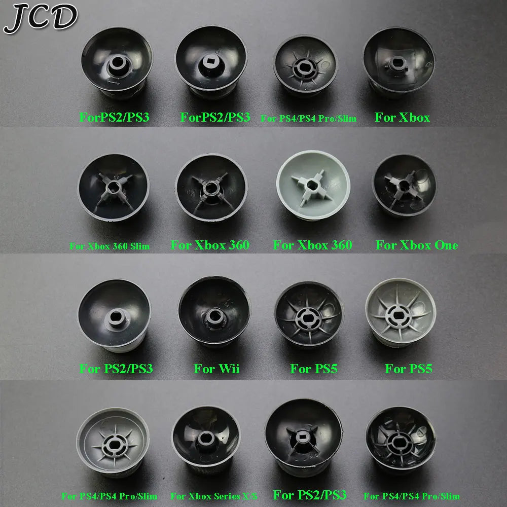 JCD 10PCS Replacement 3D Analog Thumbstick Thumb Stick Mushroom Grip Cap Cover for PS2 PS3 PS4 Pro Slim PS5  Xbox one 360