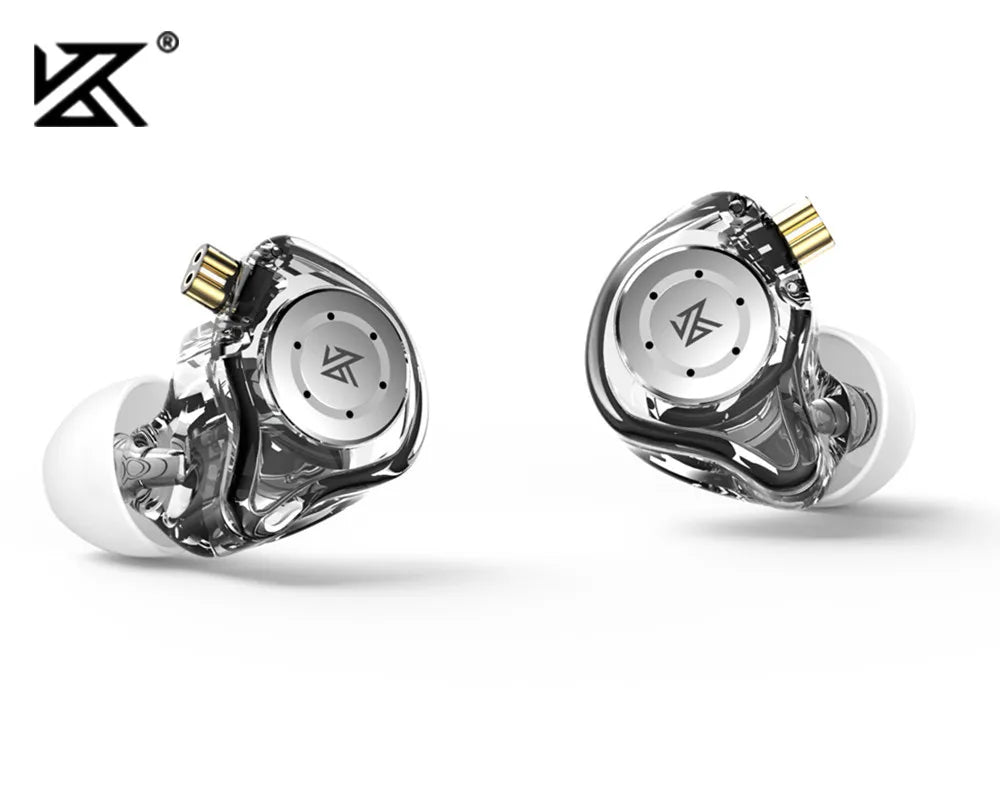 Ansoff KZ EDX Pro in-ear monitor earphones with dynamic drivers, stereo sound, and noise-canceling design for high-fidelity music and gaming.