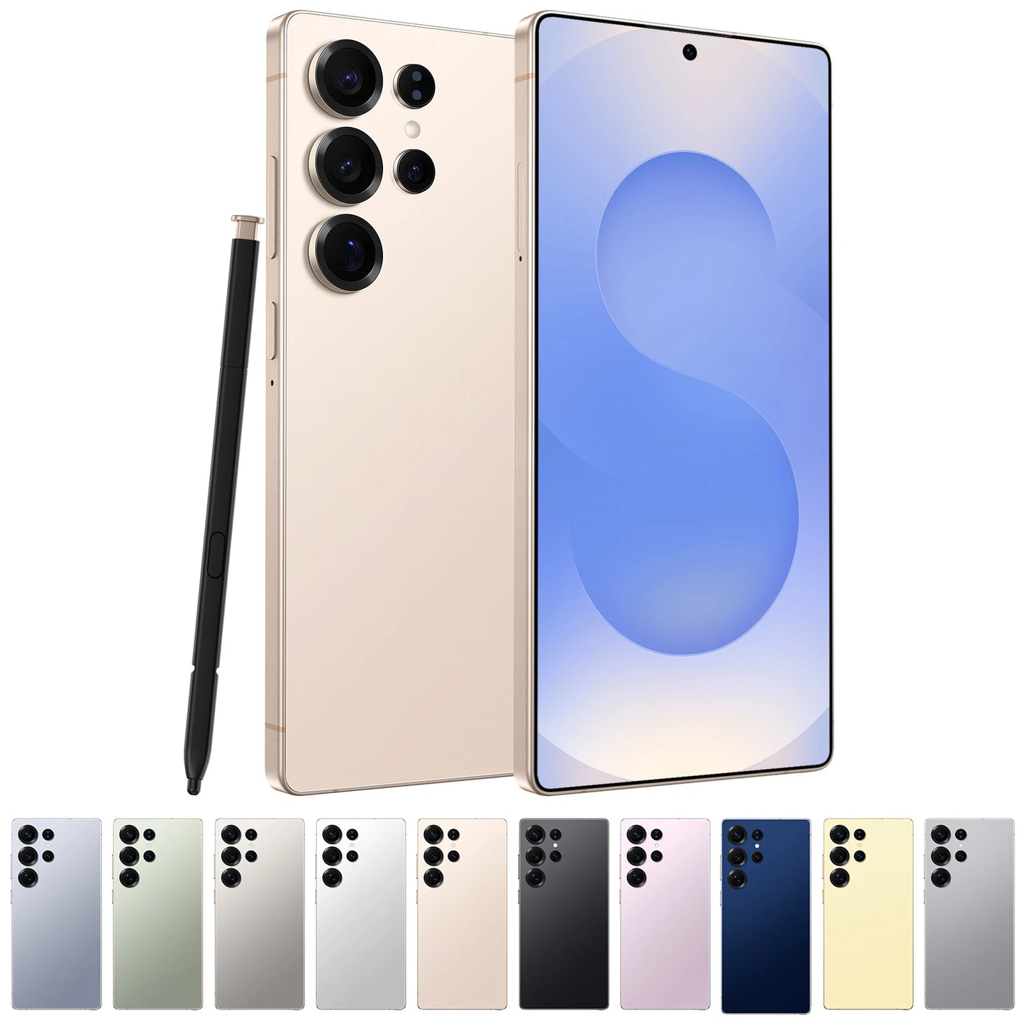 S25 Ultra Smartphone 7.3 Inch OLED HD Beauty Screen Unlocked Dual SIM 5G LTE 108MP Global Version New OEM MTK Processor