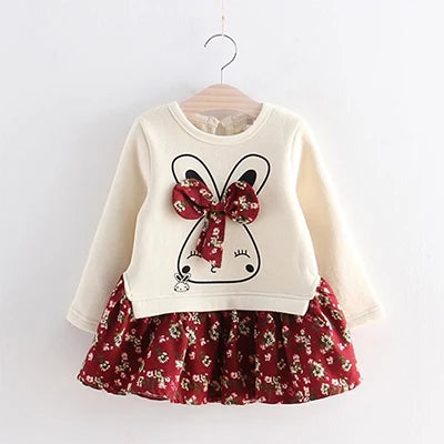 Baby girl Dresses Spring Girls Clothes Princess Dress Flower Dress For Girl Cute Infant toddler Fashion Baby Girl Clothes 18M-6Y