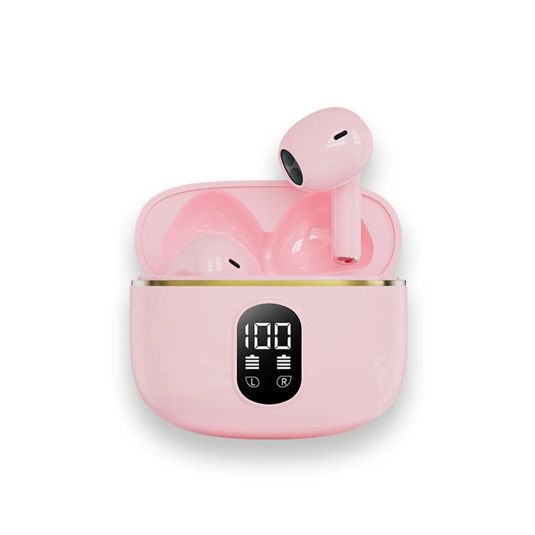 US Warehouse T02 Bt V5.3 EDR Wireless Earbuds Earphones Led Display Waterproof in Ear Noise Reduction Phone Eletronic Headphones - Acros