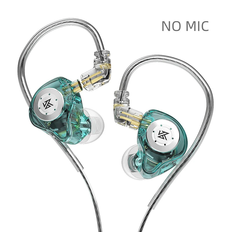 Ansoff KZ EDX Pro earphones with dynamic in-ear design, wired HiFi stereo headphones for gaming, music, and noise cancellation.