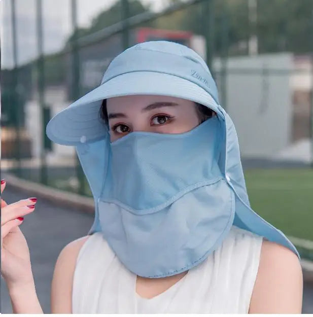 COKK Summer Hats For Women Sun Hat With Breathable Suncreen Outdoor Bicycling Beach Cap Visor Wide Brim Sunhat Female New