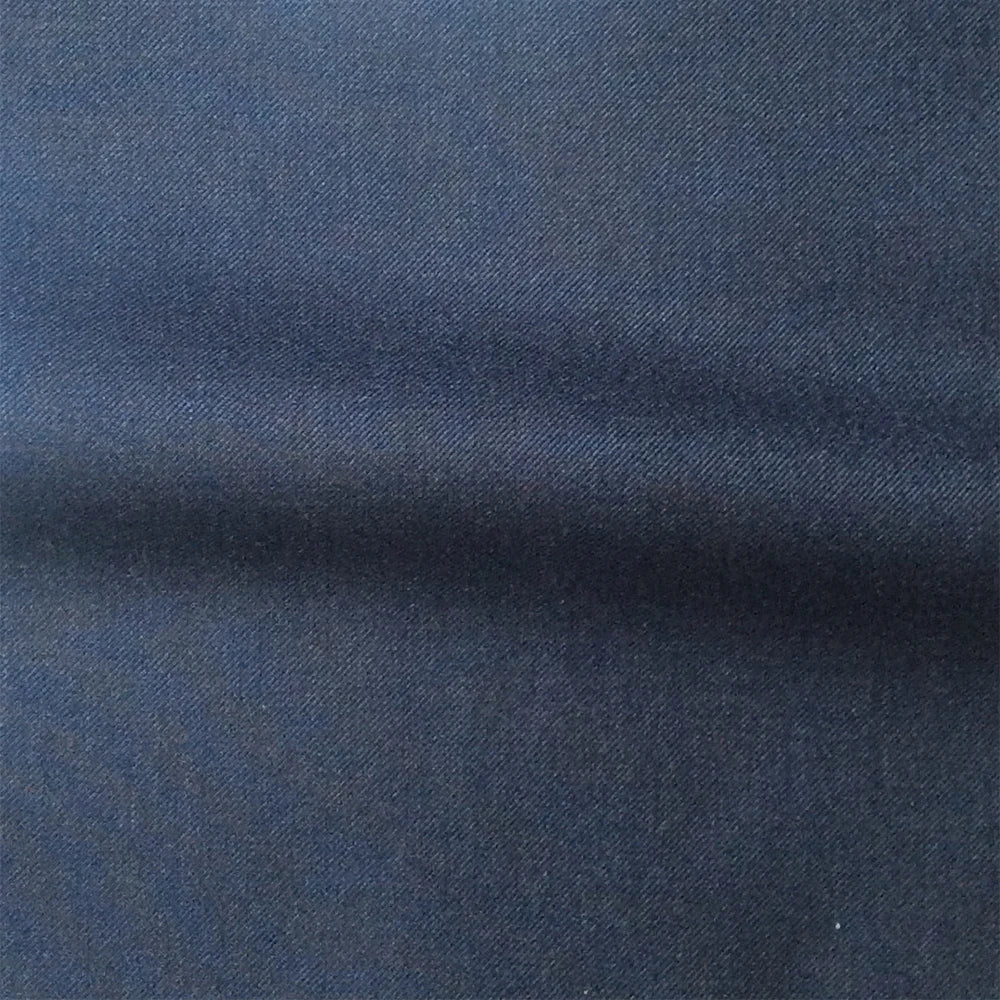 Blue and grey tailored men's wedding suit by Ansoff, custom-made with matching pants, perfect for formal occasions and weddings.