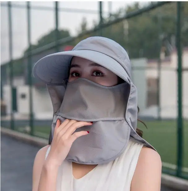 COKK Summer Hats For Women Sun Hat With Breathable Suncreen Outdoor Bicycling Beach Cap Visor Wide Brim Sunhat Female New