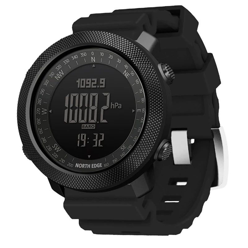 NORTH EDGE Men's sport Digital watch Hours Running Swimming Military Army watches Altimeter Barometer Compass waterproof 50m - Acros