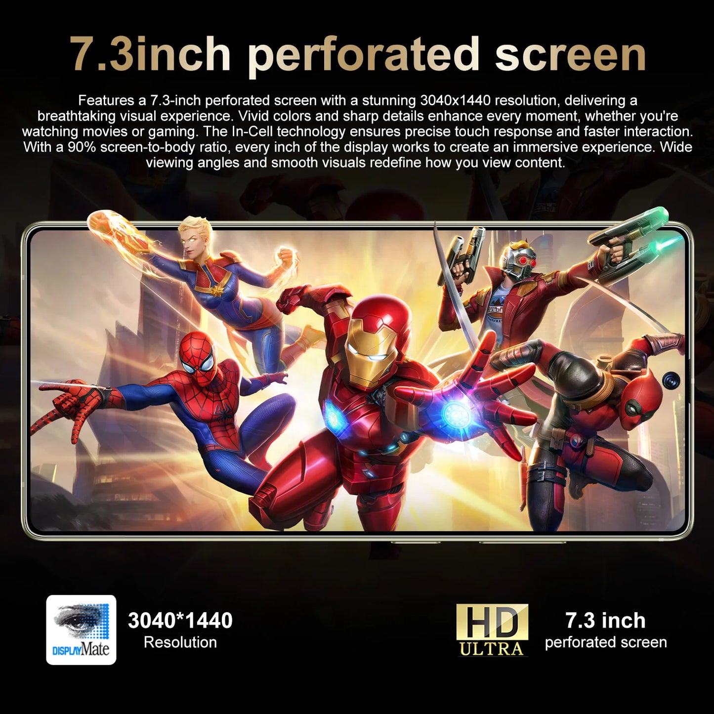 S25 Ultra Smartphone 7.3 Inch OLED HD Beauty Screen Unlocked Dual SIM 5G LTE 108MP Global Version New OEM MTK Processor