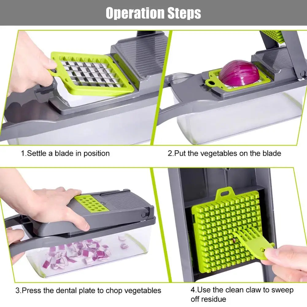 Vegetable Chopper Multifunctional Grater Cutter Kitchen Accessories Manual Fruit Slicer Potatos Shredders Cheese Onions Slicers - Acros