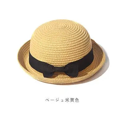 Ansoff women's summer straw hat with curled brim, sun protection, perfect for travel, outdoor activities, and parent-child outings.