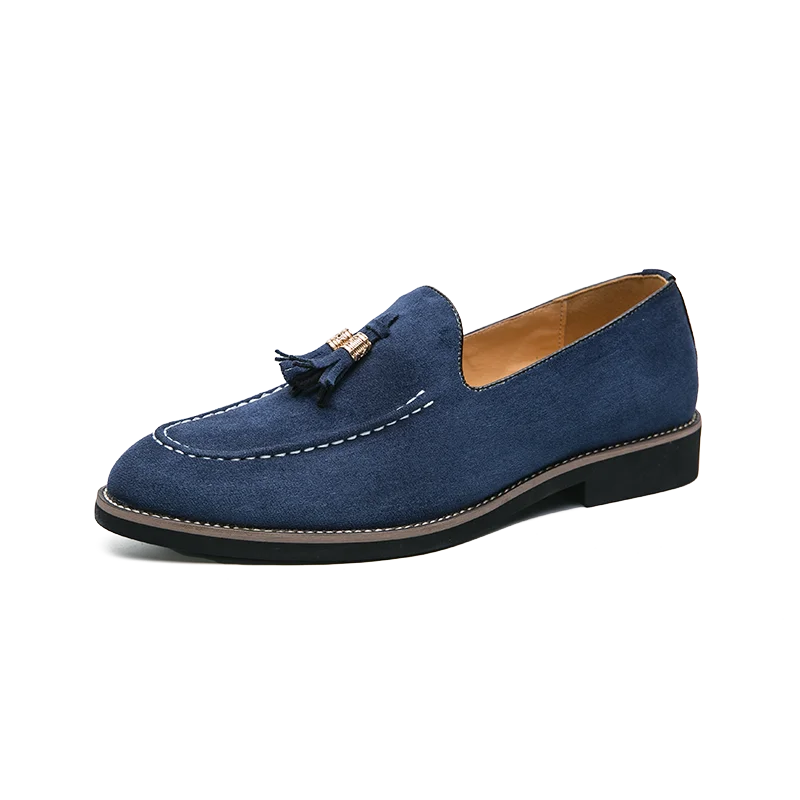 Men Loafers Suede Leather Shoes Slip-on Driving Leather Shoes Man Casual Moccasins Shoe - Acros