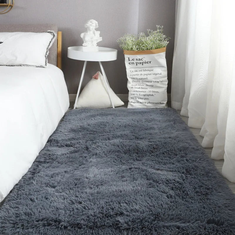 Extra Large Nordic Furry Carpet Hall Carpets On The Floor Nursery Children Room's Non Slip Rugs Bedroom Home Decor Washable Mats