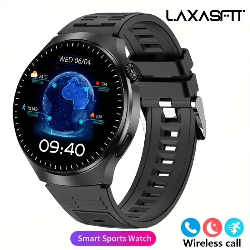 Ansoff G.L Wear 2025 men's smart watch with HD display, health tracking, Bluetooth calling, voice assistant, and sports features.