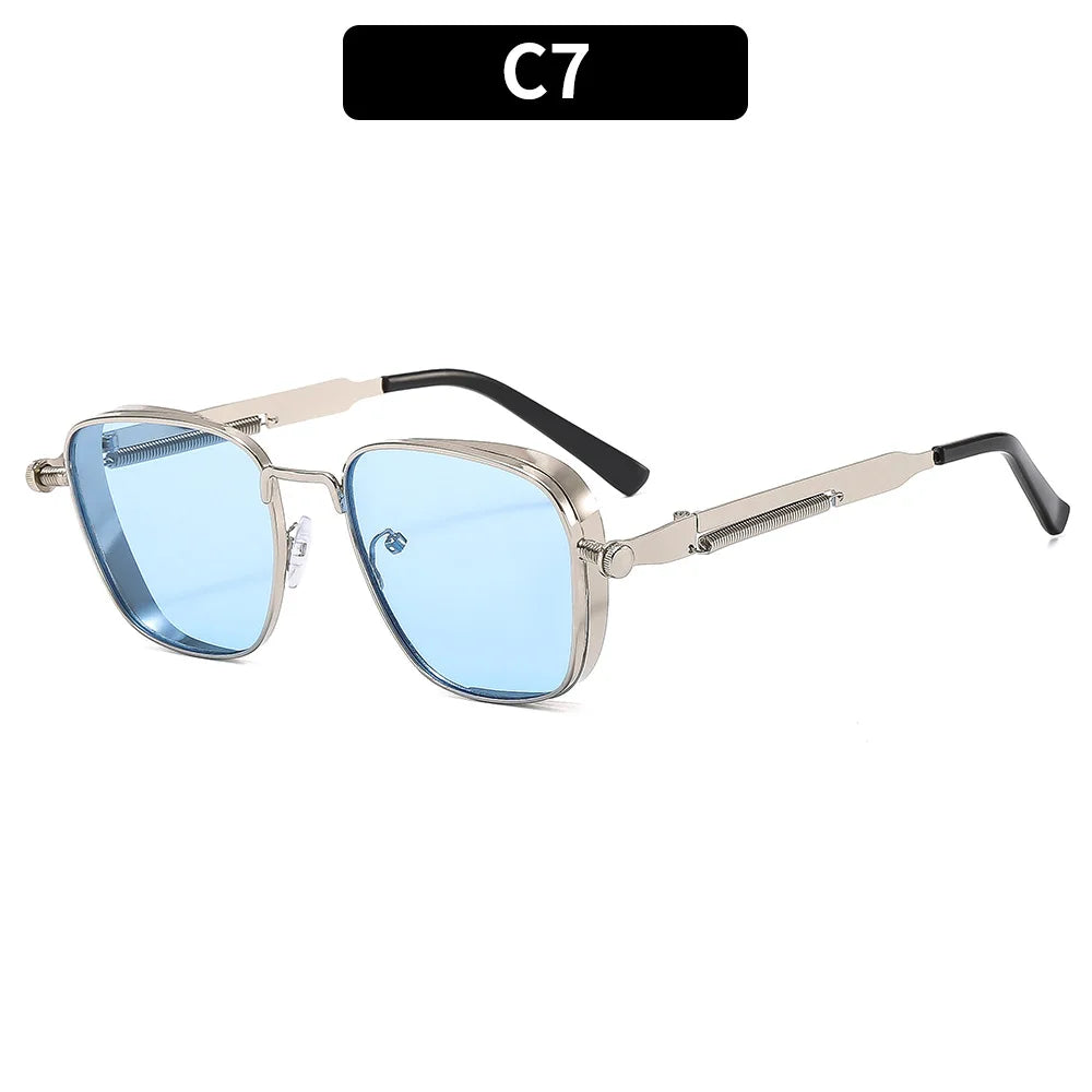 2025 Polarized Sunglasses Men High End Handsome Driving Special Anti UV High Quality Metal Punk Fashion Trends Sunglasses - Acros
