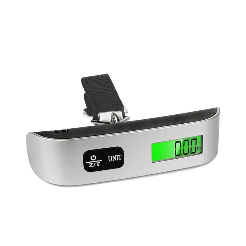 Portable Scale Digital LCD Display 110lb/50kg Electronic Luggage Hanging Suitcase Travel Weighs Baggage Bag Weight Balance Tools - Acros