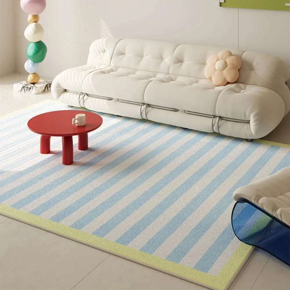 Color Block Rug, Geometric Non-Slip Carpet , Modern Floor Mat for Living Room Sofa Bedroom High Traffic Areas Entrance