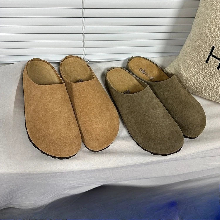 Slip-on closed-toe shoes, casual shoes for men and women, couple's style half-slip shoes - Acros