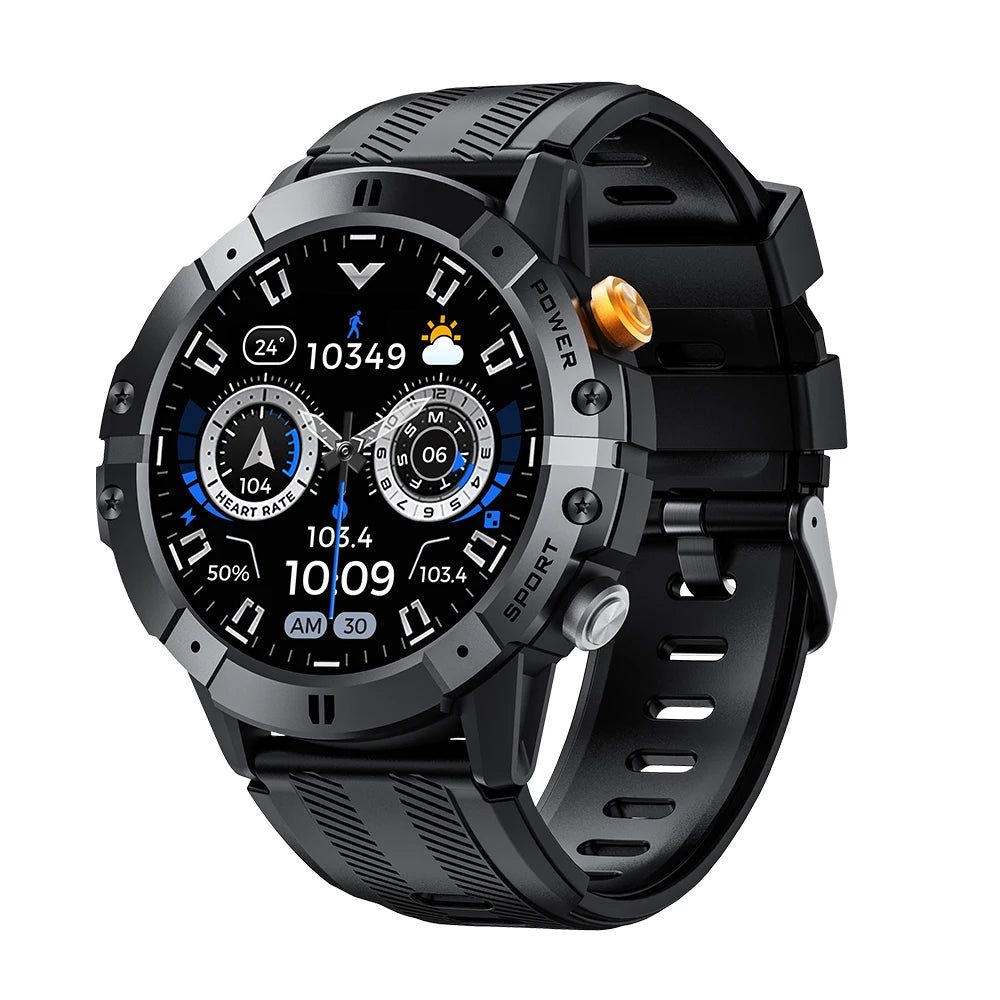 Outdoor Military Smart Watch Bluetooth Call Smartwatch Fitness Clock IP68 Waterproof Sports Men's Watches for IOS Android 2025