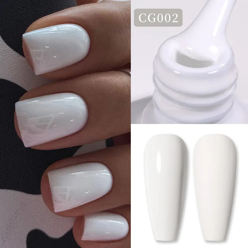 BORN PRETTY Jelly Nude Gel Nail Polish 10ml Light Pink Peach Translucent Color UV Light Cure Gel Varnish Nail Art DIY at Home - Acros