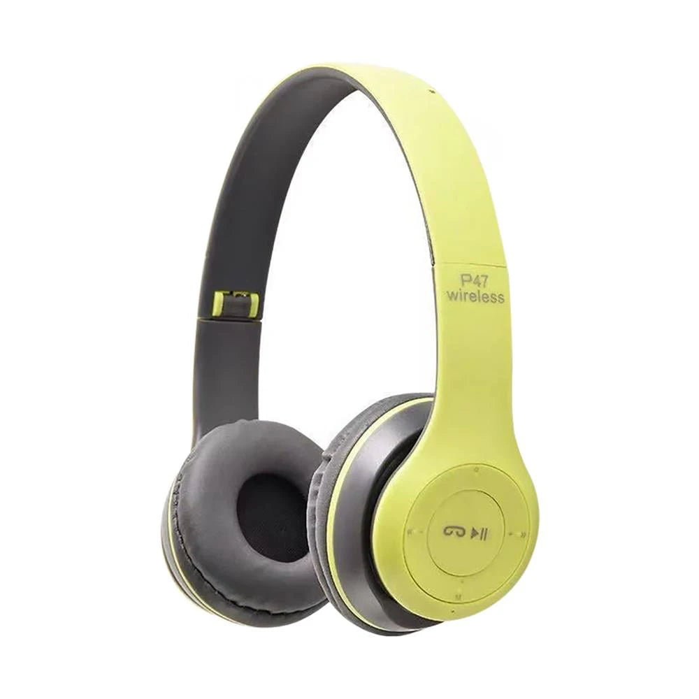 TWS Wireless Bluetooth 5.3 Headphones Over Ear HIFI Stereo Headsets Noise Reduction Sports Gaming Earphone Music Player With Mic