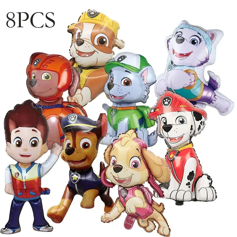 Paw Patrol Birthday Decoration Party Supplies Set Balloons Backdrop Plate Cup Cake Topper Paw Patrol Stickers Banner Party Favor