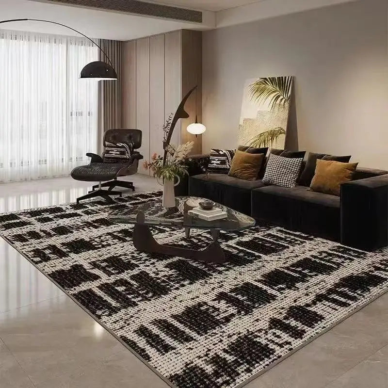 Nordic Light Luxury Large Carpet for Living Room Geometric Bedroom Area Rugs Washable Outdoor Balcony Floor Mat Lounge Sofa Rug