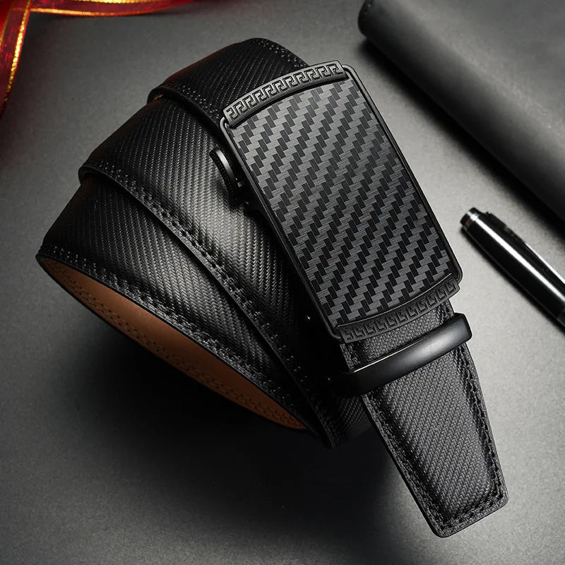 Genuine leather men's and women's luxury fashion belt by Ansoff, featuring a sleek design and high-quality craftsmanship.