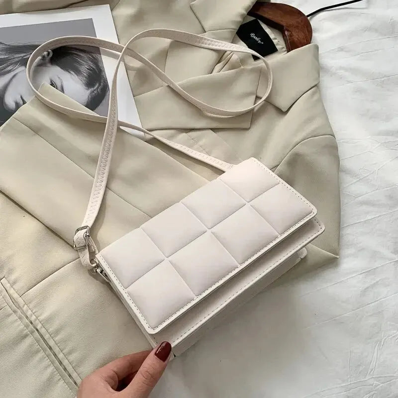 Fashion Brand Designer Women Shoulder Bag Small PU Leather Female Crossbody Bag Trend Classic Handle Handbag Women - Acros