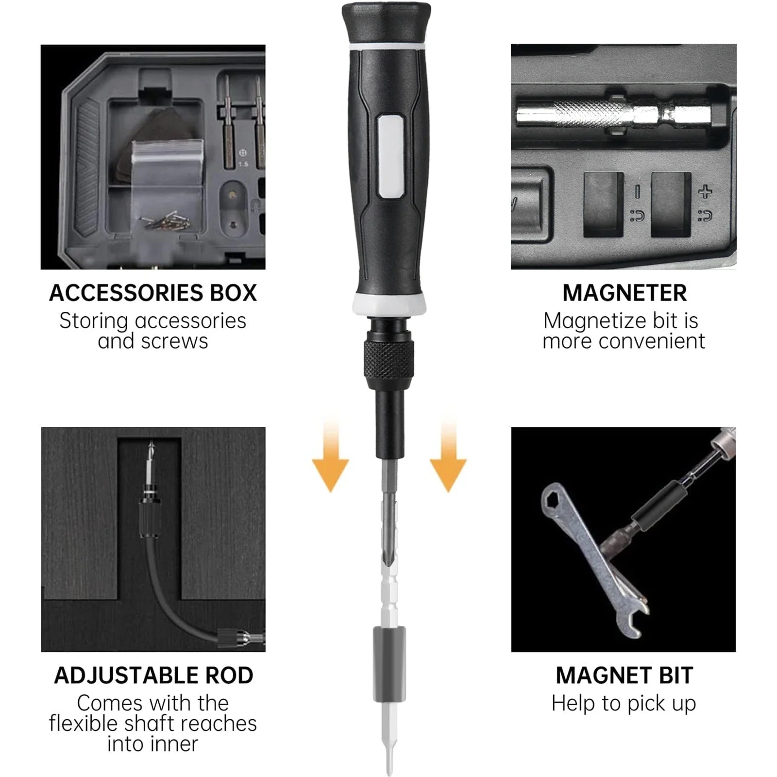 Precision Screwdriver Set, Laptop Tool Kit, 152/25 in 1 Professional Computer Screwdriver Repair Kit T5 T6 Torx Screwdriver - Acros