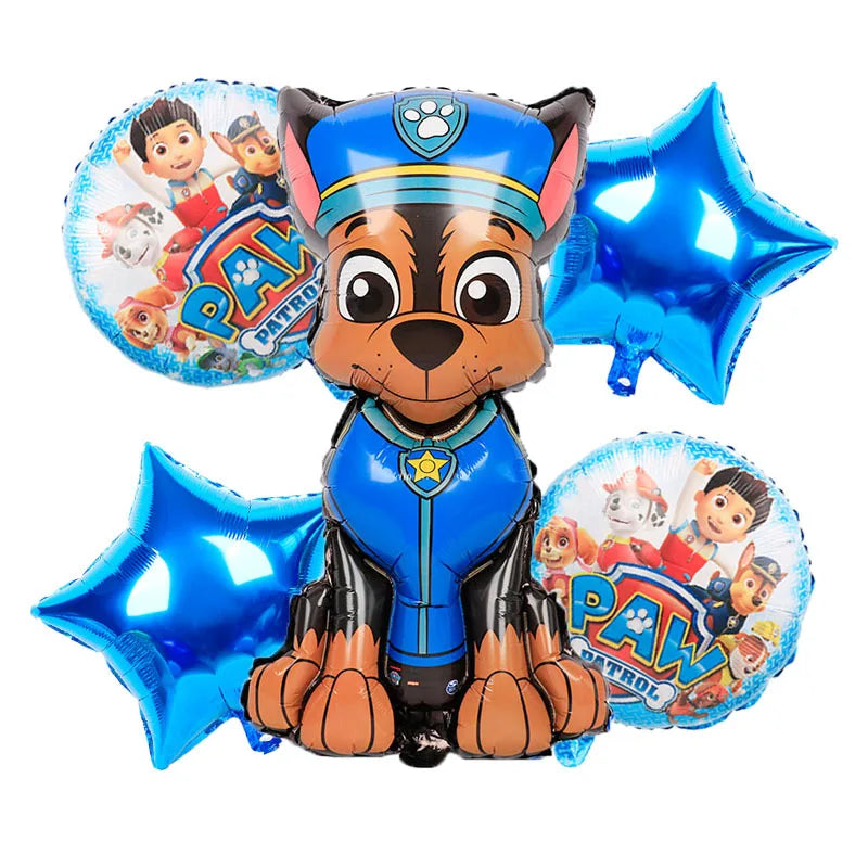 Paw Patrol Birthday Decoration Party Supplies Set Balloons Backdrop Plate Cup Cake Topper Paw Patrol Stickers Banner Party Favor