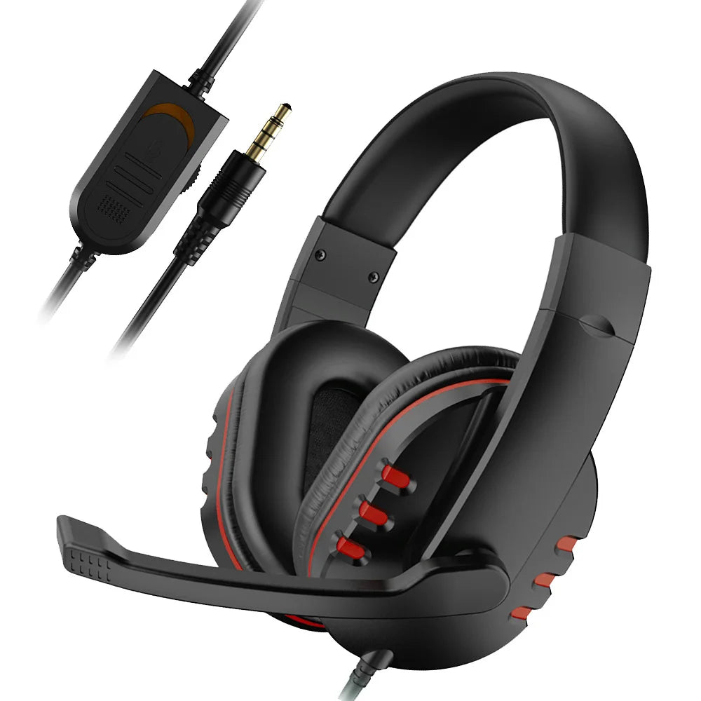 Headphones 3.5mm Wired Gaming Headset Earphones Music For PS4 Play Station 4 Game PC Chat computer With Microphone - Acros