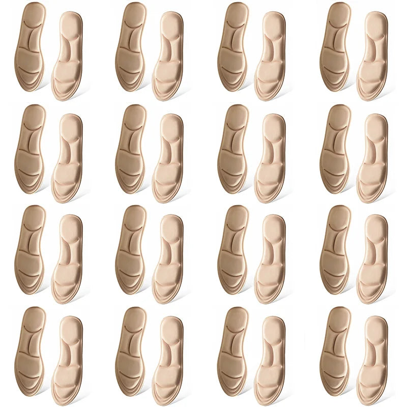 Pair of Ansoff 5D massage memory foam insoles with breathable cushioning for sports, running, and orthopedic shoe comfort.