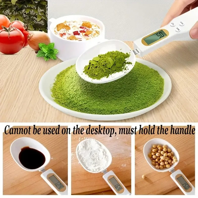 Mini Spoon Scale Digital Kitchen Scale Electronic LCD Food Scale 0.1-500g Cooking Flour Milk Coffee Powder Weight Measure Spoon - Acros