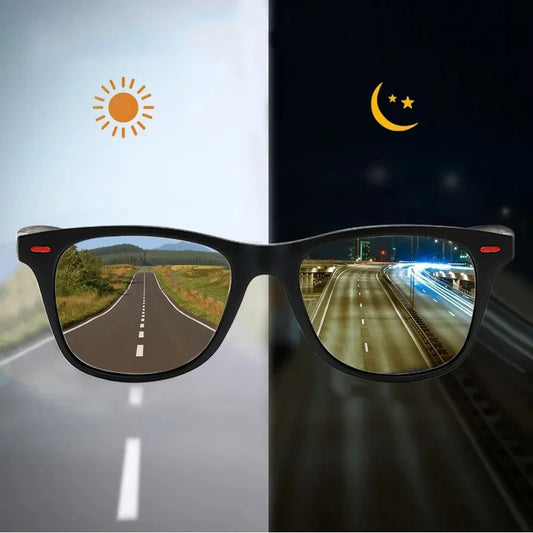 Night Vision Glasses PC Frame Polarized Sunglasses Men Outdoor Sport Sun Glasses Day Night Vision Driver Night Glasses Goggles - Acros
