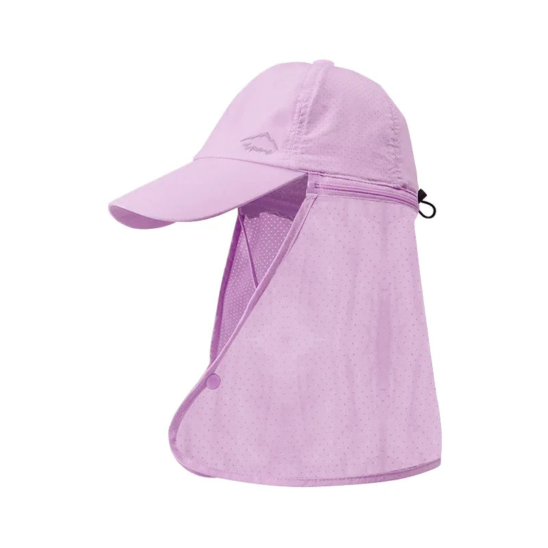 Ansoff men's and women's summer fishing baseball cap with sun protection, quick-drying waterproof design, and detachable visor.