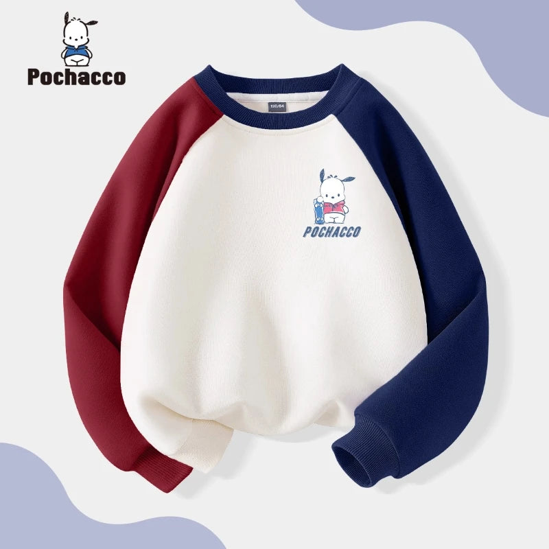 Baby Girls Cotton Clothes Top Kid Cute Pochacco Printed Pullover Children Autumn Fashion Long Sleeve T-shrits Boy Clothes